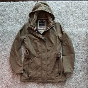 Women's Brown Hooded Jacket